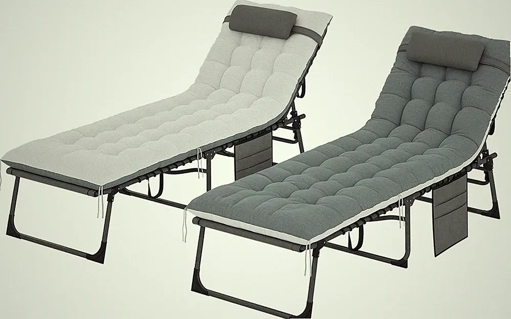 Chaise Loun Chair Outdoor, 5-Posit Adjustable Outdoor Pool