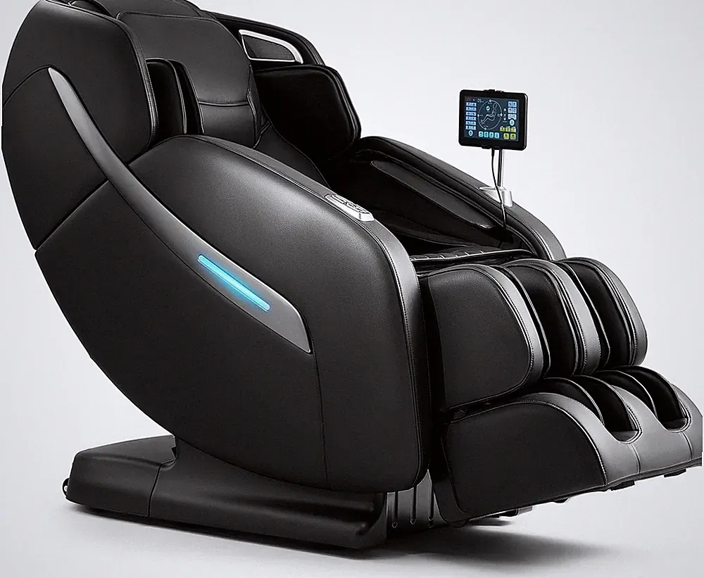 Zero Gravity Full Body Massage Chair with Heat & 12 Auto Modes - Charcoal